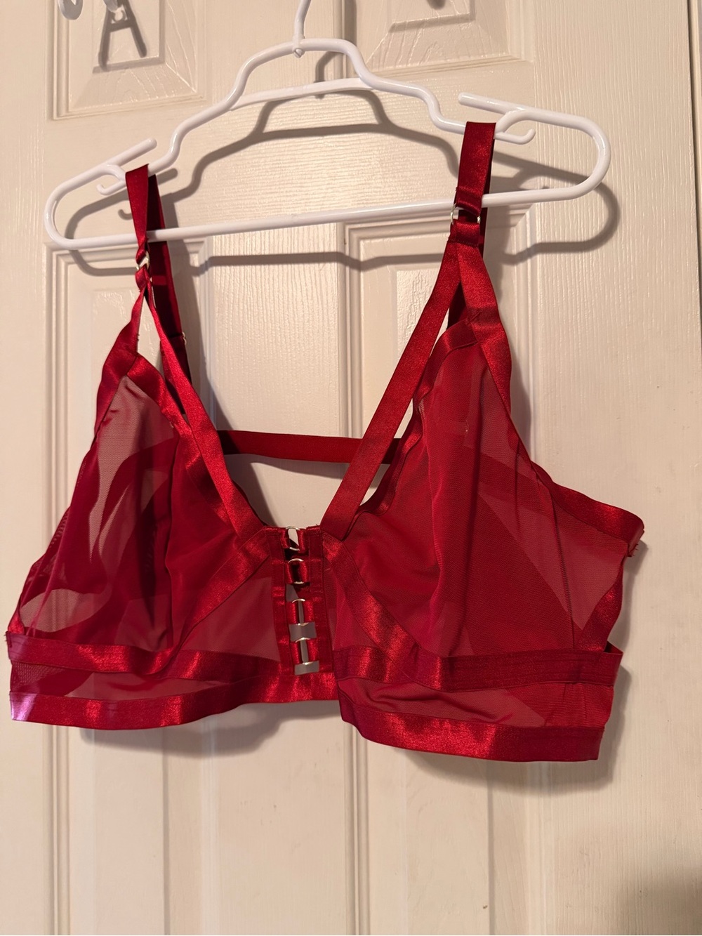 Torrid Curve Sheer Bralette in Bold Red